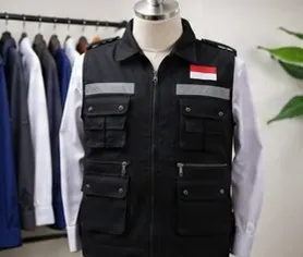 Sample rompi lapangan dengan bendera Merah Putih